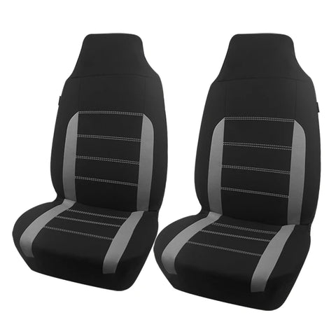 AUTO PLUS Universal Polyester Fabric Car Seat Covers Fit For Most Car Suv Truck Van Car Accessories Interior  Airbag Compatible