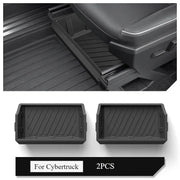 For Tesla Cybertruck 2024 Underseat Storage Box TPE Front Seats Drawer Hidden Storage Tray Organizer Car Interior Accessories