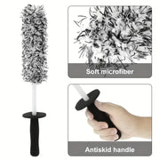 Microfiber Wheel Brush For A Particularly Gentle Cleaning Up To The Wheel Deep Bed, Long Car Wheel Cleaning Brush