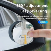 360 Degree Car Blind Spot Rear View Mirror Wide Angle Adjustable Small Round Mirror Car Reverse Auxiliary Rearview Convex Mirror