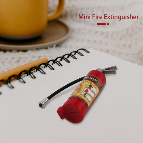 RC Decoration Metal Mini Fire Extinguisher for 1/10 RC Crawler Axial SCX10 90046 Traxxas TRX4 Tamiya D90,Red