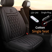 12-24v Heated Car Seat Cover 30' Fast Car Seat Heater Cloth/Flannel  Heated Car Seat Protector 25W Seat Heating Cover Car Seat