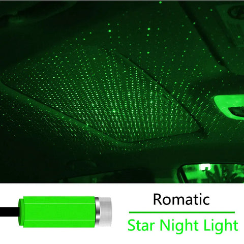 Adjustable Auto USB Decorative Lamp Interior Decor Light Romantic LED Car Roof Star Night Light Projector Atmosphere Galaxy Lamp