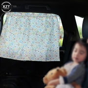 Suction Cup Curtain In The Car Window Sunshade Cover Cartoon Universal Side Window Sunshade UV Protection For Kid Baby Children