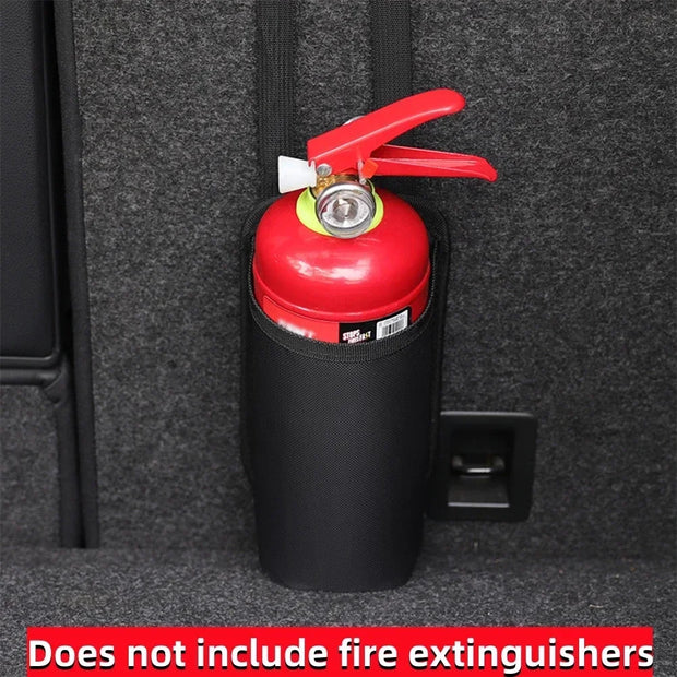 Car Fire Extinguisher Storage Bag Trunk Seat Back Holder Fire Extinguisher Hanging Bag Trunk Organizer Accessories 2 Sizes