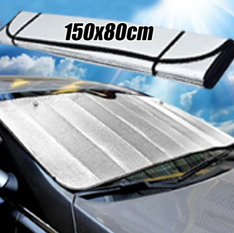 Foldable Universal Car Windscreen Sunshade Cover Sun UV Protection Lightable Sun Visor Covers Car Windscreen Sun Shade