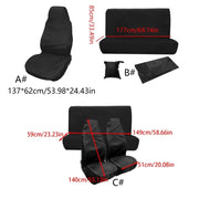 Car Seat Cover Universal for Most Car, Breathable Waterproof Oxford Cloth Automobile Cushion Cover Seat Protectors