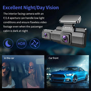 2K 1440P 3Inch Dash Cam For Cars Inside Video Recorder Car WIFI Camera for Vehicle Night Vision Car DVR Black Box Car Assecories