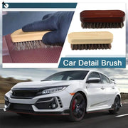 Genuine Horsehair Wooden Brush For Car Detailing Polishing Brush Seat Handle Instrument Panel Roof Cleaning Tool