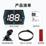 2024 New Car Head Up Display  For HUD Smart Meter Auto GPS Security Overspeed Alarm Speed Compass Electronic Accessories