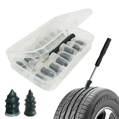 Vacuum Car Tyre Repair Rubber Nail Set Universal Tire Screw Tubeless Repair Tools Accessories Kit for Motorcycle Truck