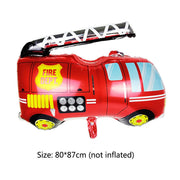 Inflatable Fire Extinguishers Shaped Balloons Toys for Kids Fire Truck Birthday Party Decor Firefighter Birthday Party Supplies