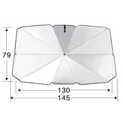 Car Sunshade Umbrella Front Windshield Silver Glue Sunshade Umbrella Uv Resistant Folding Car Umbrella Car Sunscreen Accessories