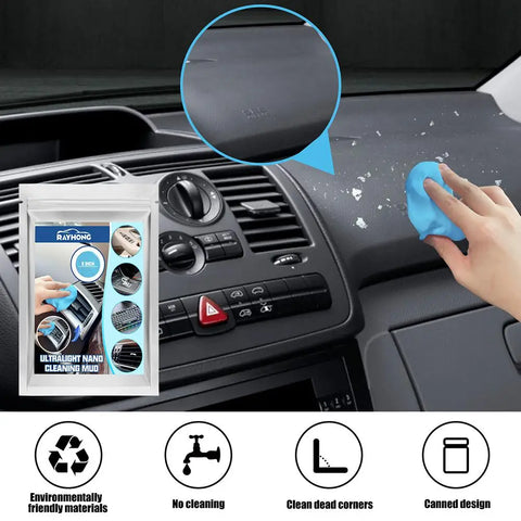 Car Cleaning Gel Putty Reusable Car Interior Detailing Computer Cleaner Keyboard Vent Dust Mud Dust Auto Remover Cleaning