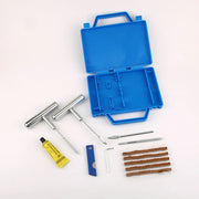 Car Tire Repair Kit with Box Tire Puncture Emergency Repair Tools Car Motorcycle Bicycle Tyre Repairing Tool Set Easy to Use