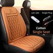 12-24v Heated Car Seat Cover 30' Fast Car Seat Heater Cloth/Flannel  Heated Car Seat Protector 25W Seat Heating Cover Car Seat