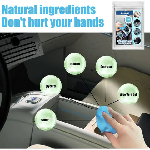 Car Cleaning Gel Reusable Car Interior Cleaner Gel Auto Air Vent Interior Detail Removal Putty Cleaning Cleaner Car Accessories