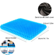 Car Gel Cooling Seat Cushion 3D Honeycomb Cool and Breathable Cool Ice Silk Car Home Office Chair Cushion Car Accessories