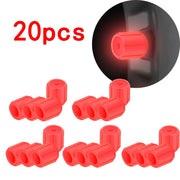 Luminous Tire Valve Caps 6 Colors Car Motorcycle Glowing Valve Cover Car Tire Wheel Hub Styling Tool Auto Accessories 4/8/20pcs