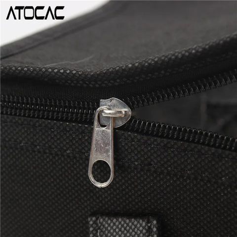 43L Insulated Bag Cars Trunk Organizer Groceries Fruit Food Drink Storage Cooler Thermal Large Vehicle Travel Zipper Handle Case