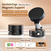 Double Side Magnetic Suction Cup Phone Holder Lazy Foldable Phone Holder Universal Adsorption Bracket Vacuum Adsorption