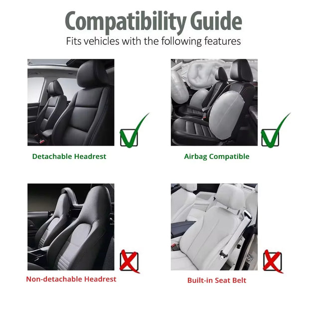 Fashion Front Car Seat Covers Car Accessories Tire Track Embossed Styling Durable Comfortable Fabric Universal Fit For Most Car