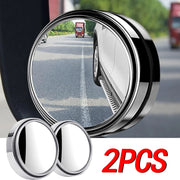 360 Degree Car Blind Spot Rear View Mirror Wide Angle Adjustable Small Round Mirror Car Reverse Auxiliary Assitant Convex Mirror