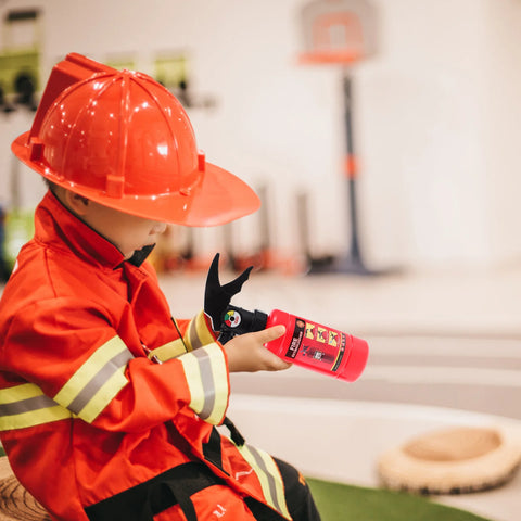 Simulated Fire Extinguisher Extinguishers Fireman Cosplay Prop Pretend Kids Role-play Toy Plastic Theme Party Fake Child