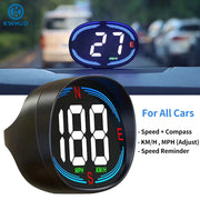 KWHUD H2 HUD Head Up Display GPS Digital Speedometer for Car Speed Gauge Meter MPH KM/H USB Plug&Play Auto Electronics Devices