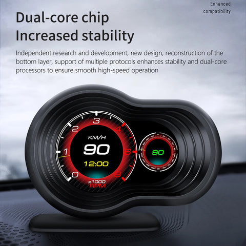 OBD Smart Gauge LED Meter F9 Head Up Display For HUD Multifunction Obd Digital Car Instrument Car Accessories 9 Kinds Display