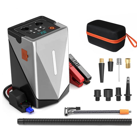 Car Jump Starter 6000A Peak 26800mAh Auto Supercharger Battery Charger Jumper Box with Fast Charger Smart Jumper with LED Screen