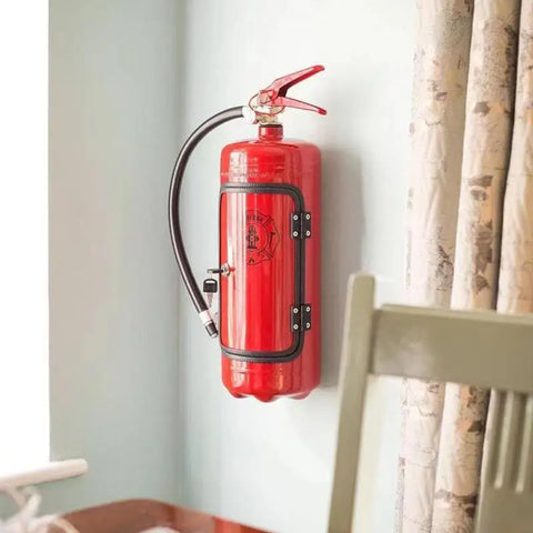 Mini Bar Fire Extinguisher Handmade Liquor Storage Box Champagne Wine Cabinet Storage Decoration Fireman's Gift