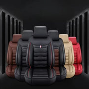 Auto Set Car Seat Covers PU Leather Single Front Split Car Protector Four Season Universal Fit Most Car SUV Car Accessories