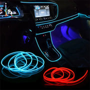 5M/4M/3M/2M/1M Car Interior Light LED Strip Decoration Flexible Neon Lights Car Atmosphere Lamp 12V Universal Auto Ambient Light