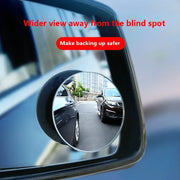 NEW 2P Car Blind Spot Mirror 360 Degree Adjustable Car Rearview Convex Mirror For Car Reverse Wide Angle Parking Rimless Mirrors