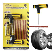 Car Tire Puncture Plugs Vacuum Tire Pass Emergency Repair Tools Glue Strips Glue Quick Repair Tire Repair Kit Patch Tool Set