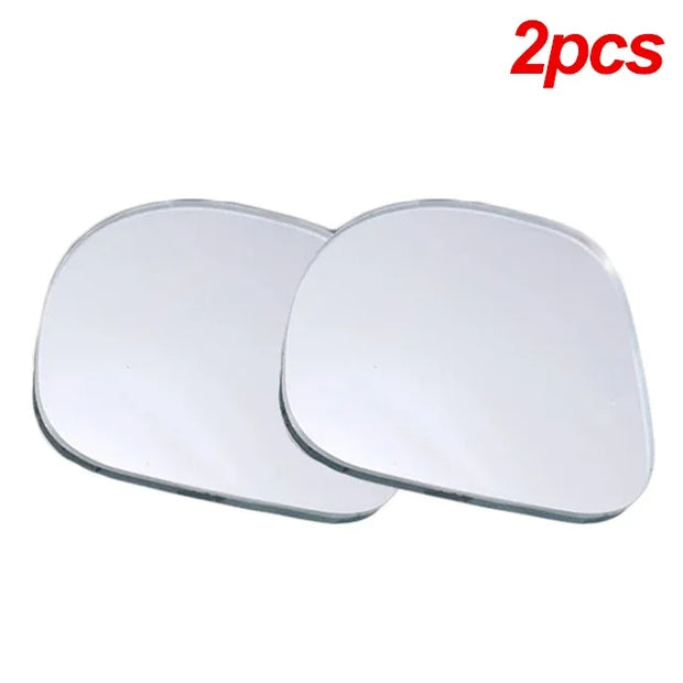 2pcs Car Blind Spot Mirror 360 Degree Rotating Frameless Auxiliary Rearview Mirror Auto Motorcycle Wide Angle Sector Mirrors