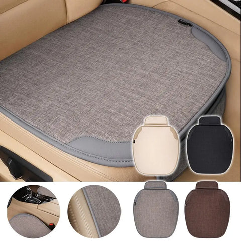 Car Seat Chair Protect Breathable Flax Seat Cover Dampproof Interior Four Car Universal Seasons Accessories C3O3