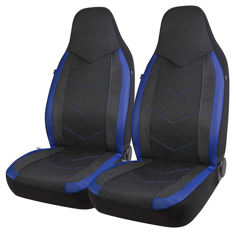 High Back Air Mesh Fabric Car Seat Covers Sporty Design Airbag Compatible Fit For Most Car Suv Truck Van Seat Cushion