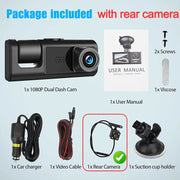 2/3 Channel Dash Cam for Car Front And Rear Camera 1080P Video Recorder Dashcam Black Box Car DVR Rear View Camera car accessory