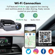 4K 3840*2160P Dash Cam WIFI Car DVR Camera Video Drive Recorder Dashcam Registrar Black Box 24 Hour Monitoring Night Vision