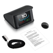 P10 Head Up Display P10-Pro OBD Smart Digital Speedometer Overspeed Alarm Tachometer Voltage Water Temp Meter On Board Computer