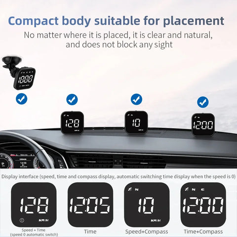 G4S GPS Smart Gauge Head Up Display For HUD Auto Computer Speedometer Display KMH MPH Time Compass Car Electronics For All Car