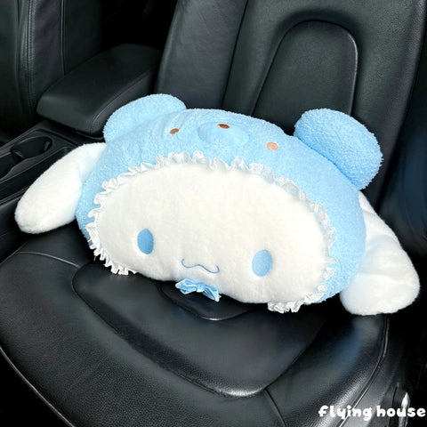 Sanrio Hello Kitty Headrest Cushion Car Seat Cartoon Kuromi My Melody Cinnamoroll Pom Pom Purin Pillow Comfortable Home Decor