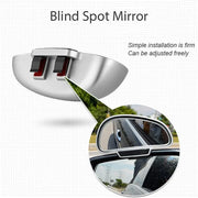 Car Blind Spot Mirror 360 Degree Adjustable Wide Angle Side Rear Mirrors Blind Spot for Parking Auxiliary Rear View Mirror