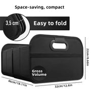 1pc Large Collapsible Trunk Storage Box -Extra Thick Large Capacity SUV Storage Container with Multi Pockets for Car SUV Minivan