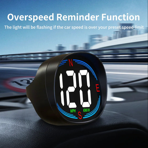 KWHUD H2 HUD Head Up Display GPS Digital Speedometer for Car Speed Gauge Meter MPH KM/H USB Plug&Play Auto Electronics Devices