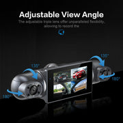 4*1080P Car DVR 4 Camera Video Recorder WIFI GPS 360 Dash Cam Front left right Rear View camera 24H Hardware Kit Car Assecories