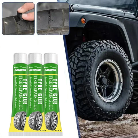 Black Tyre Repair Instant Liquid Strong Rubber Glues Wear-resistant Rubber Non-corrosive Adhesive Glue Car Instant Strong Tools