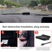 M3 Auto OBD2 GPS Head-Up Display Auto Electronics HUD Projector Display Digital Car Speedometer Accessories For All Car